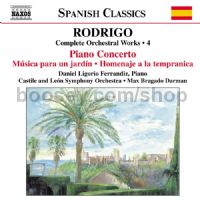 Piano Concerto/Musica para un Jardin (Complete Orchestral Works vol.4) (Naxos Audio CD)