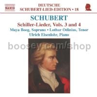 Deutsche Schubert Lied Edition (18): Schiller Lieder 3-4 (Naxos Audio 2-disc set)