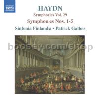 Symphonies vol.29 (Nos. 1, 2, 3, 4, 5) (Naxos Audio CD)
