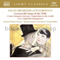 Salon Orchestra Favourites vol.4: German Hit Songs of the 1930s (Naxos Audio CD)