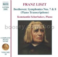 Complete Piano Music (23): Transcriptions of Beethoven Symphonies Nos. 7 & 8 (Naxos Audio CD)