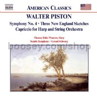 Symphony No.4/Three New England Sketches (Naxos Audio CD)
