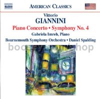 Piano Concerto/Symphony No.4 (Naxos Audio CD)
