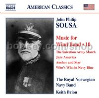 Music for Wind Band Vol.10 (Naxos Audio CD)