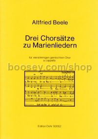 3 Choral Songs for Marie (choral score)