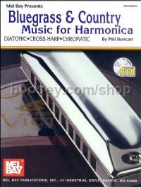 Bluegrass & Country Music For Harmonica (Book & CD)