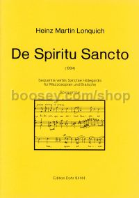 De Spirito sancto - Mezzo-soprano & Viola (score)