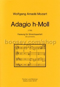 Adagio B Minor KV 540 - String Quartet (score & parts)