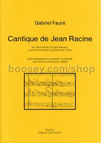 Cantique de Jean Racine op. 11 - Mixed Choir & Orchestra (score)