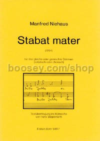 Stabat mater (choral score)