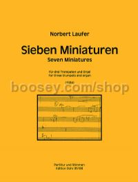 7 Miniatures - 3 Trumpets & Organ (score & parts)