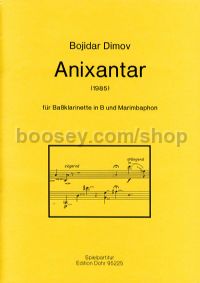 Anixantar - Bass Clarinet & Marimba (score)