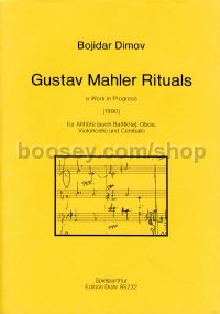 Gustav Mahler Rituals - Alto Flute (Bass Flute), Oboe, Cello & Harpsichord (score)