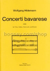 Concerti bavarese - Flute, Violin, Cello & Piano (score & parts)