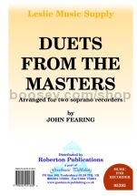 Duets from the Masters for 2 descant recorders