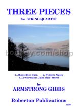 Three Pieces for string quartet (score & parts)