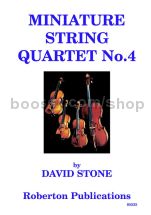 Miniature String Quartet No. 4 for string quartet (score & parts)