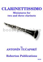 Clarinettissimo Miniatures for 2-3 clarinets