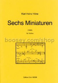 6 Miniatures - Violin (score)