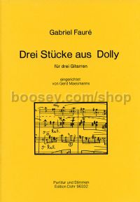 3 Pieces from Dolly op. 56 - 3 Guitars (score & parts)