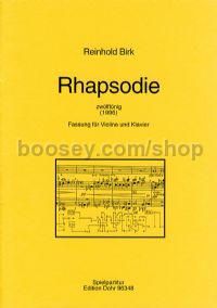 Rhapsody - Violin & Piano (score)