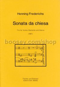 Sonata da chiesa - Guitar, Violin & Clarinet (score & parts)