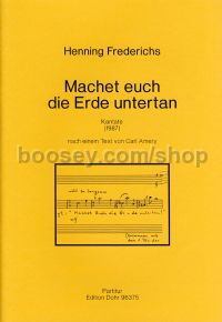 Machet you subdue the earth - Baritone, Choir, Dobachi, Violin, Clarinet, Guitar & Organ (score)