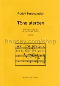 Die Tones op. 32 - Soprano & Piano