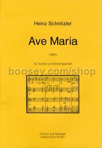 Ave Maria - Soprano & String Quartet (score & parts)