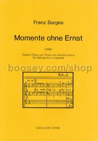 Moments without seriousness (choral score)
