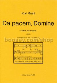 Da pacem, Domine - Voice & Trumpet (score)