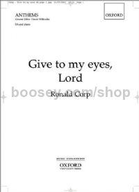 Give To My Eyes Lord (sa & piano)