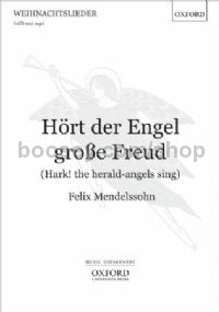 Hört der Engel grosse Freud (Hark! the herald-angels sing) (vocal score)