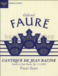Cantique De Jean Racine Vocal Score Ed. John Rutter