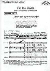 The Rio Grande - Chorus part