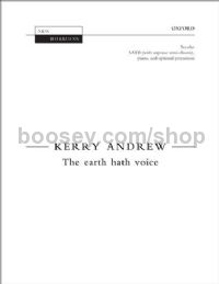 The earth hath voice (vocal score)