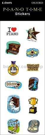 Piano Time Stickers - 6-sheet pack
