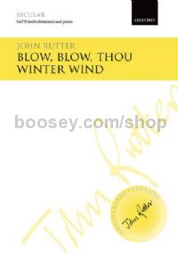Blow, blow, thou winter wind - SATB & piano