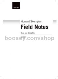 Field Notes - Oboe & String Trio (Score)