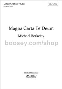 Magna Carta Te Deum - SATB & organ