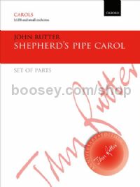 Shepherd's Pipe Carol for SATB & small orchestra (set of parts)