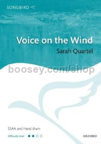 Voice on the Wind for SSAA & hand drum (vocal score)