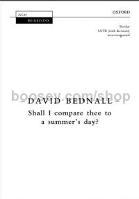 Shall I compare thee to a summer's day? - SATB double choir unaccompanied