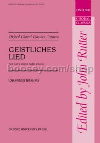 Geistliches Lied SATB & Organ (or piano, 3 or 4 hands)