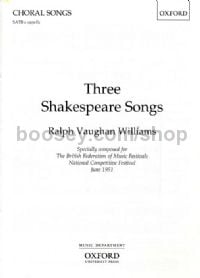Three Shakespeare Songs for S(S)ATB unaccompanied