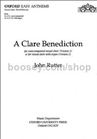 Clare Benediction SATB