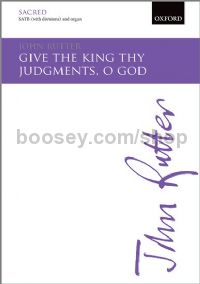 Give the king they judgments, O God (SATB)