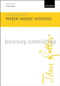 When Music Sounds (SATB & Piano)