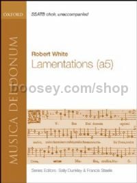 Lamentations (vocal score)