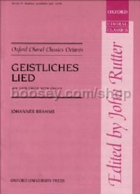 Geistliches Lied (Sacred Song), Op. 30 (vocal score)